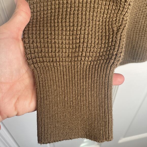 Michael Kors Women's Waffle Knit Cowl Neck Sweater Sz L Long Sleeve Cozy Modern - Picture 5 of 13